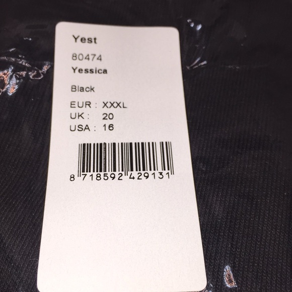 Yest Yessica Long Length Cardigan Sweater Black Size 16 Business Casual - Picture 11 of 12